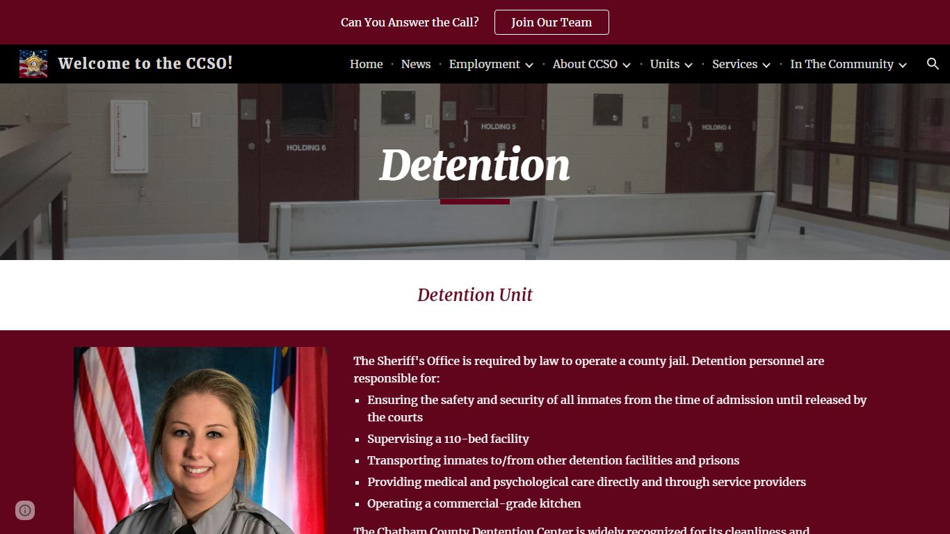 Welcome to the CCSO! - Detention - Google Sites